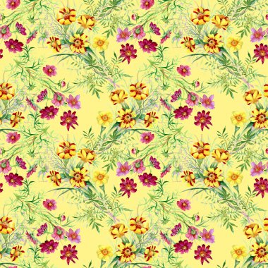 yabani çiçek deseni