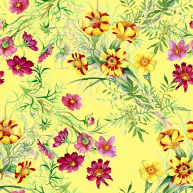 yabani çiçek deseni