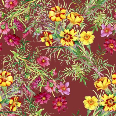 yabani çiçek deseni