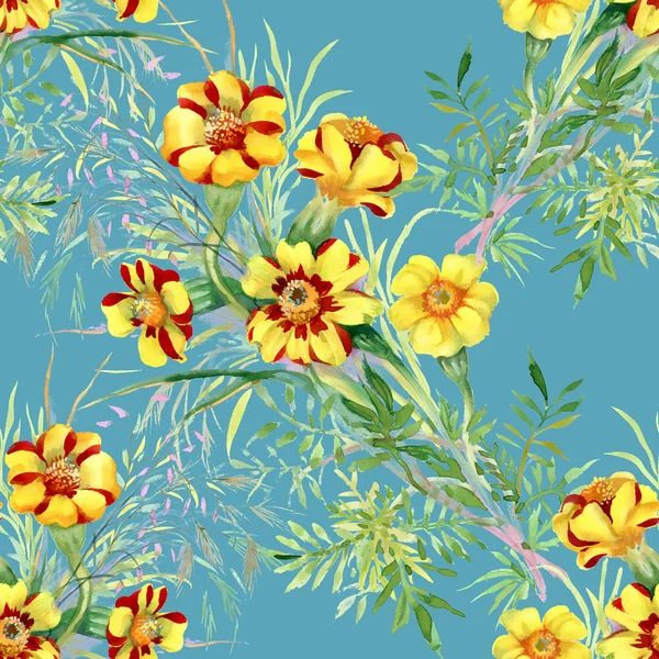 Wild flowers pattern — Stock Photo, Image