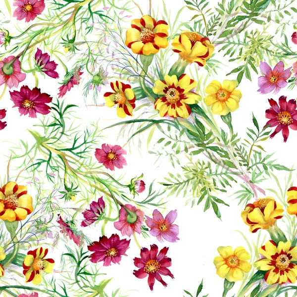 Wild flowers pattern