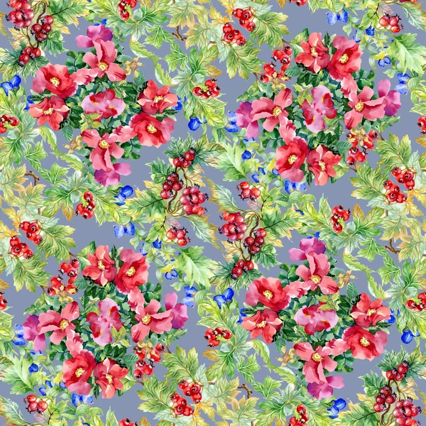 Wild flowers seamless pattern — Stock Photo, Image