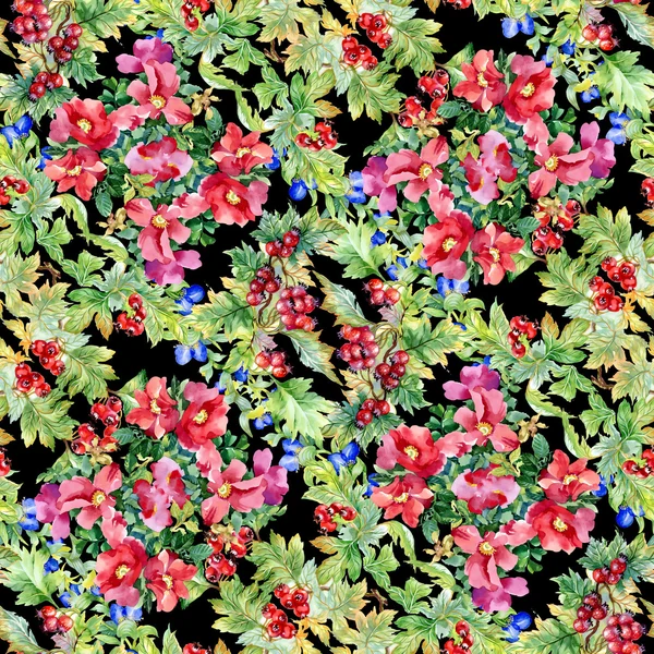 Wild flowers seamless pattern — Stock Photo, Image