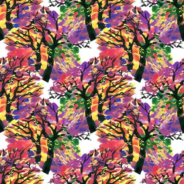 Textura das árvores de outono — Fotografia de Stock
