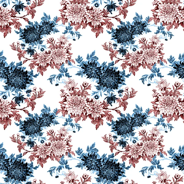 Acuarela patrón sin costura floral —  Fotos de Stock