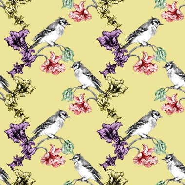 kuşlarda çiçek şube