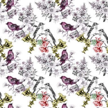 kuşlarda çiçek şube