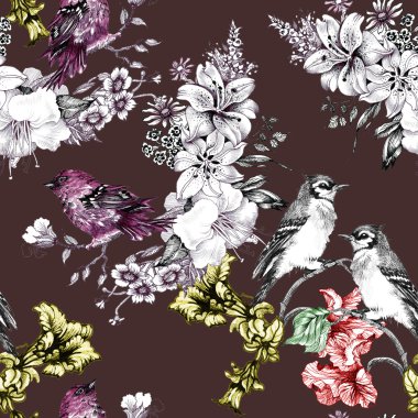 kuşlarda çiçek şube