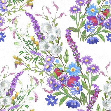 kır çiçekleri desen