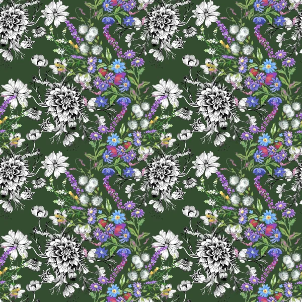 Motif floral sans couture — Photo