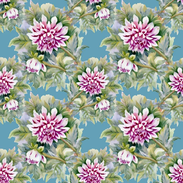 Chrysanthemums pattern — Stock Photo, Image