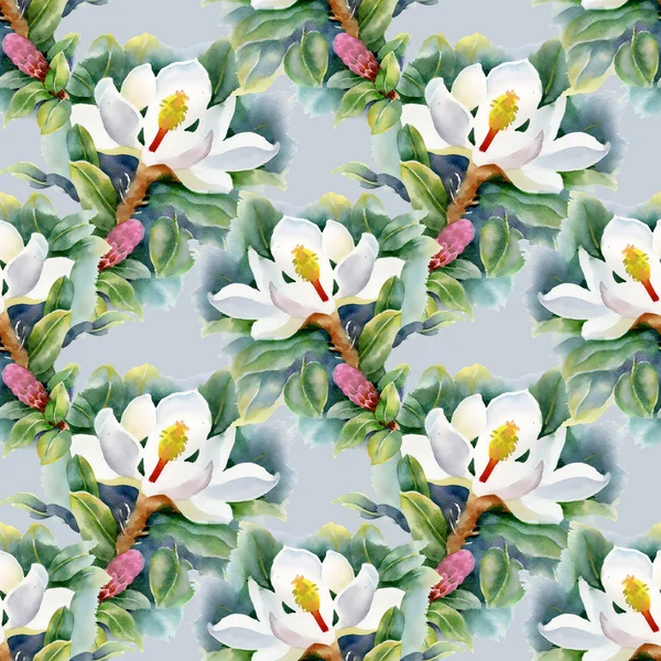 Magnolia's van het patroon — Stockfoto