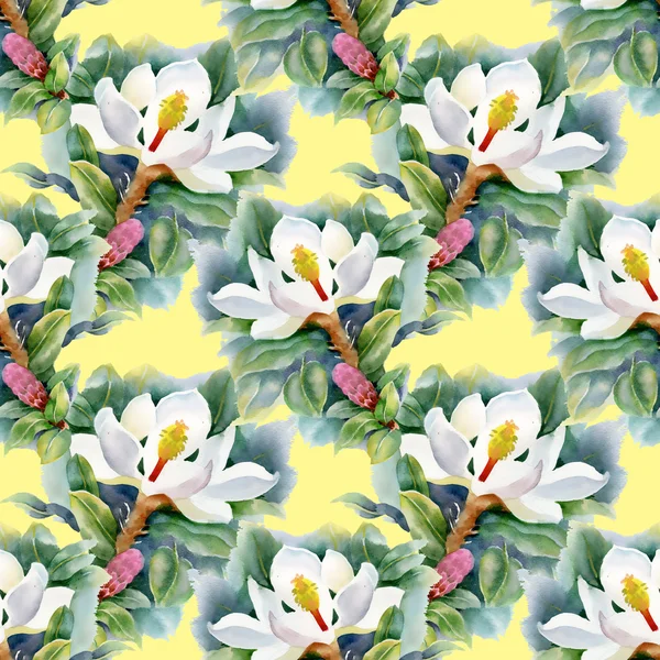 Patrón de magnolias —  Fotos de Stock