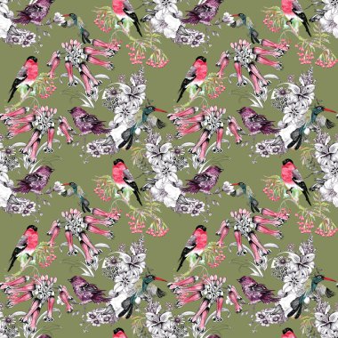 kuşlarda çiçek şube