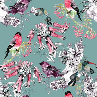 kuşlarda çiçek şube