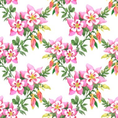 Çiçekli desensiz çiçek deseni