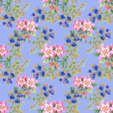 Çiçeksiz suluboya desen