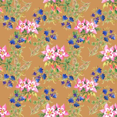 Çiçeksiz suluboya desen