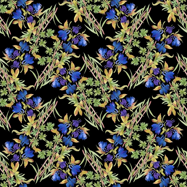 Aquarel bloemen naadloos patroon — Stockfoto