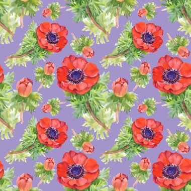 renkli çiçekli laleler seamless modeli