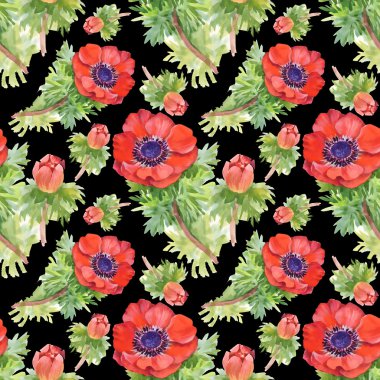 renkli çiçekli laleler seamless modeli