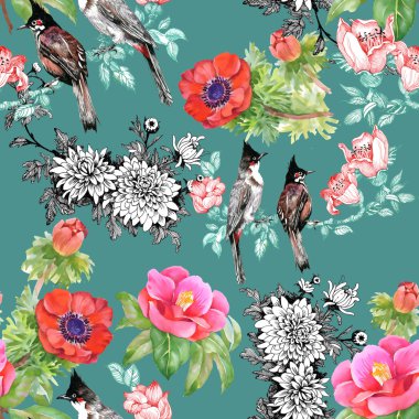 kuşlarda çiçek şube