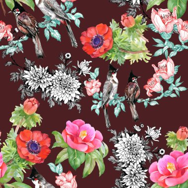 kuşlarda çiçek şube