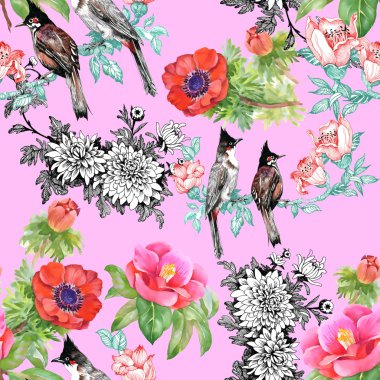 kuşlarda çiçek şube