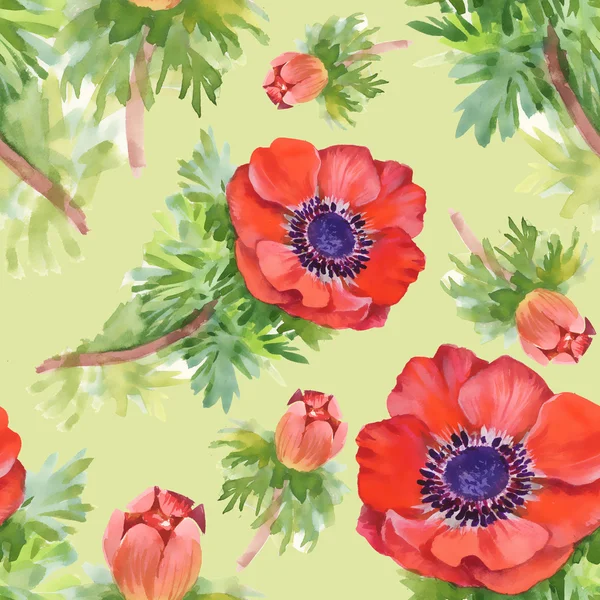 カラフルな花のチューリップのシームレスなパターン — ストック写真