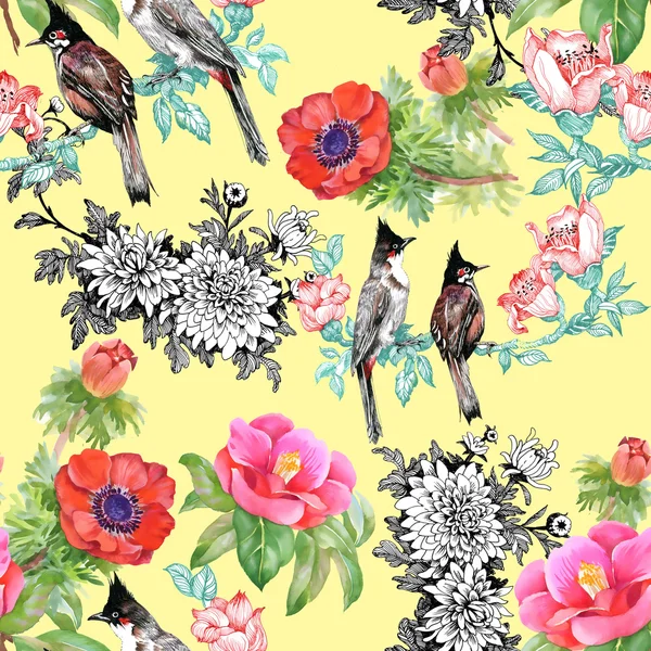 kuşlarda çiçek şube