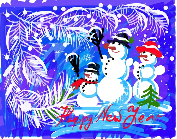 Mutlu yıllar kartı.