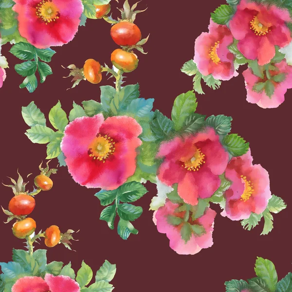 Akvarel květiny a šípků — Stock fotografie