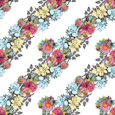 renkli çiçek arka plan