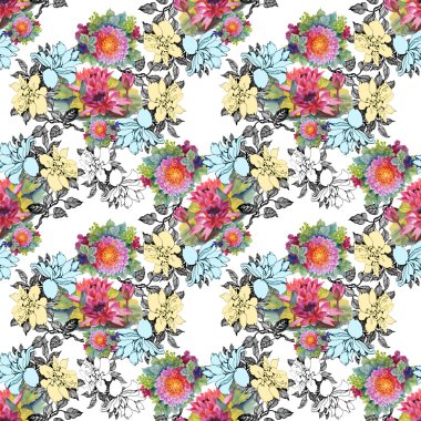 renkli çiçek arka plan