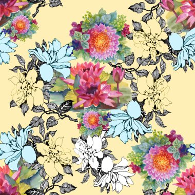 renkli çiçek arka plan