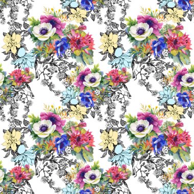 Renkli Bahçe çiçek arka plan