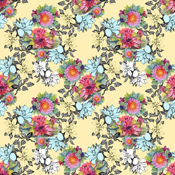 Colorful floral background — Stock Photo, Image