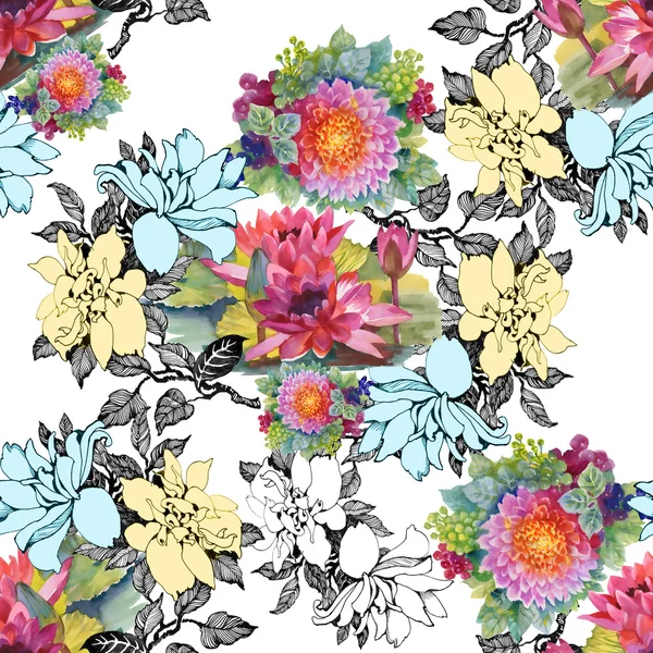 Colorful floral background — Stock Photo, Image