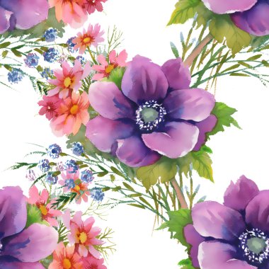 Renkli Bahçe çiçek arka plan