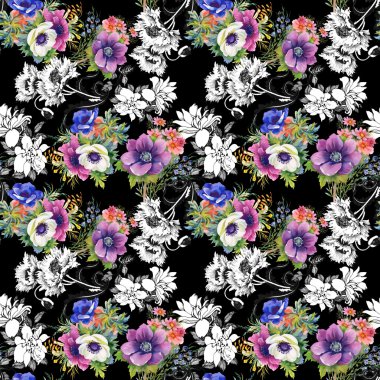 Renkli Bahçe çiçek arka plan