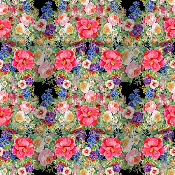Blomster sømløse mønster - Stock-foto