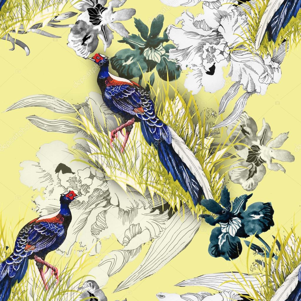 Pheasant animals background