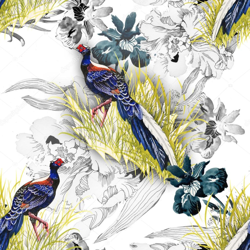 Pheasant animals background
