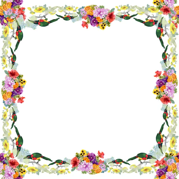 April Floral ram — Stockfoto