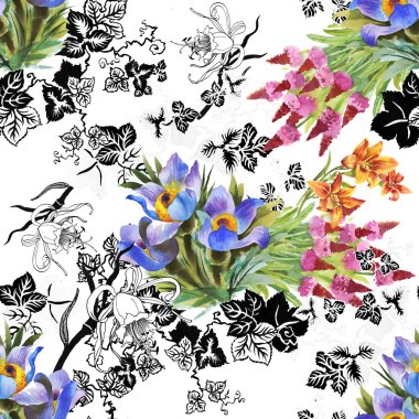 Kusursuz çiçek deseni