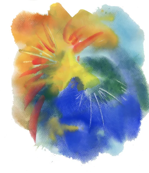 Abstract flower painting — Stock Photo, Image