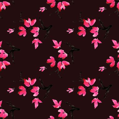 Çiçek açan Manolya çiçek