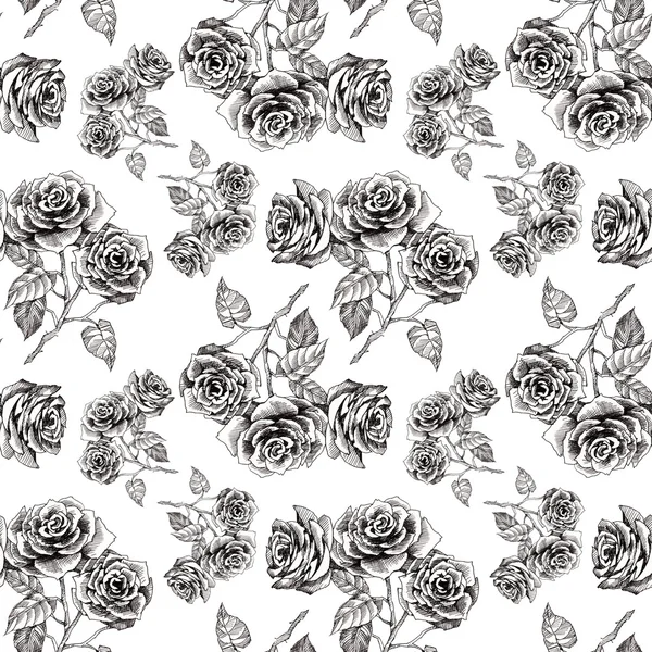 Rose flowers pattern — Stock Photo, Image