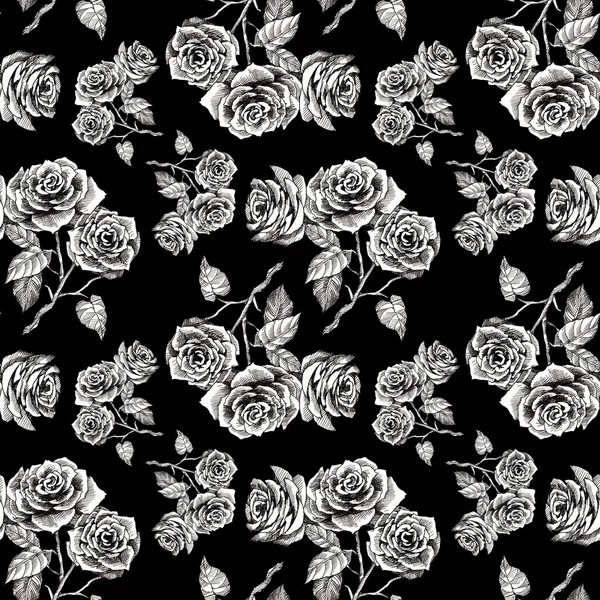 Kwiaty róży wzór — Zdjęcie stockowe