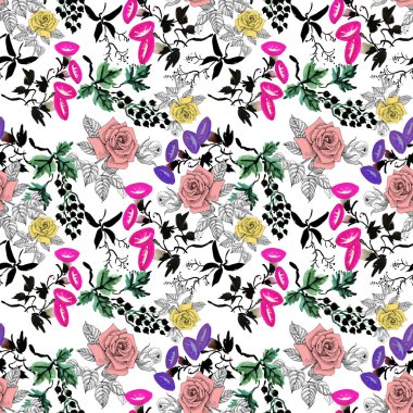 Renkli Bahçe çiçek arka plan